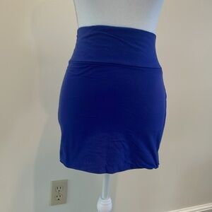 Charlotte Russe Royal Blue Pull On Stretchy Skirt. Small